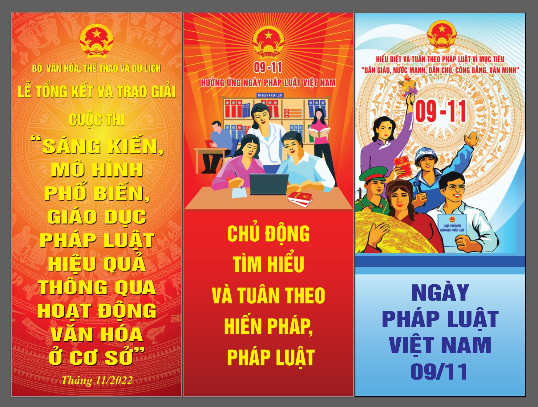 Thiết kế in ấn standee Vụ Pháp Chế