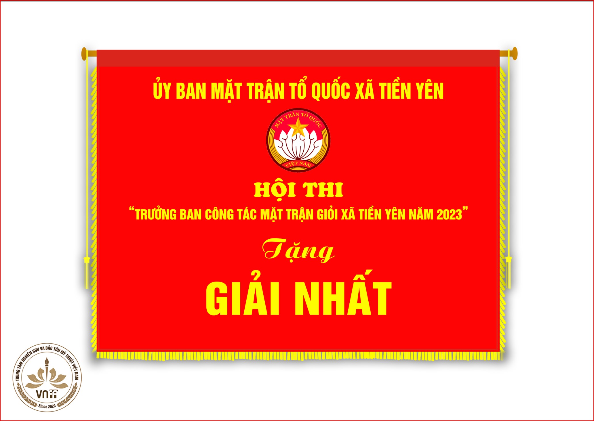 Thiết cờ - in cờ Hội thi trưởng BCTMT giỏi năm 2023